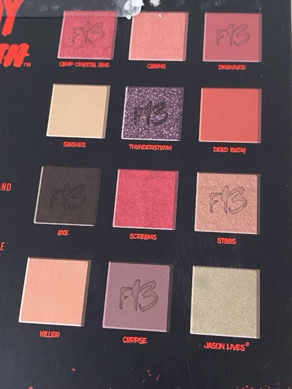 Taste Beauty Friday The 13th Eyeshadow Palette 12 Shades Glow In The Dark Cover